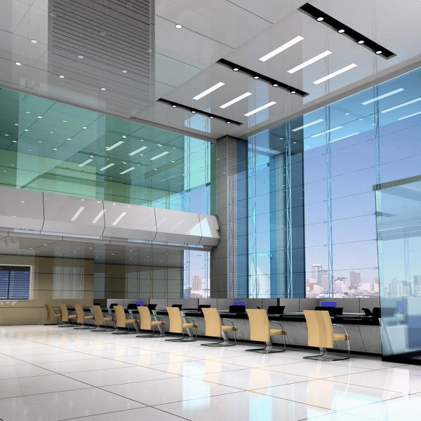 Salão de negócios moderno 3D